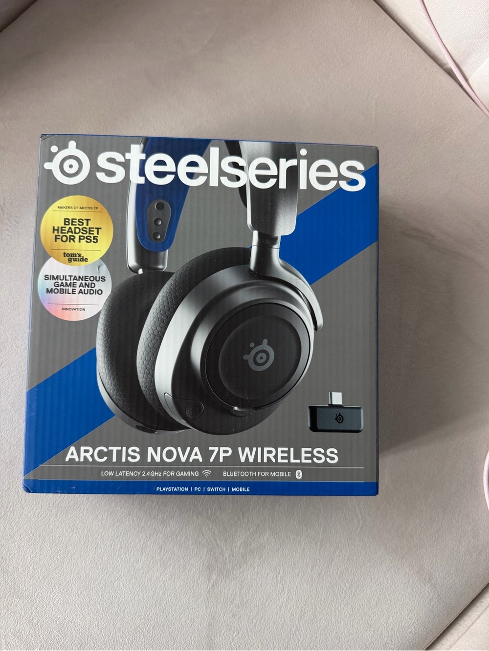 SteelSeries Arctis Nova 7P Wireless Over-Ear Headphones - Black